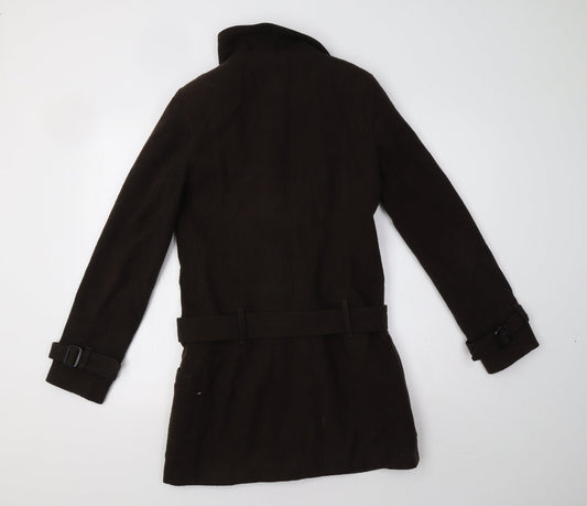 Womens UK Size 8 Yazz Brown Parka Coat