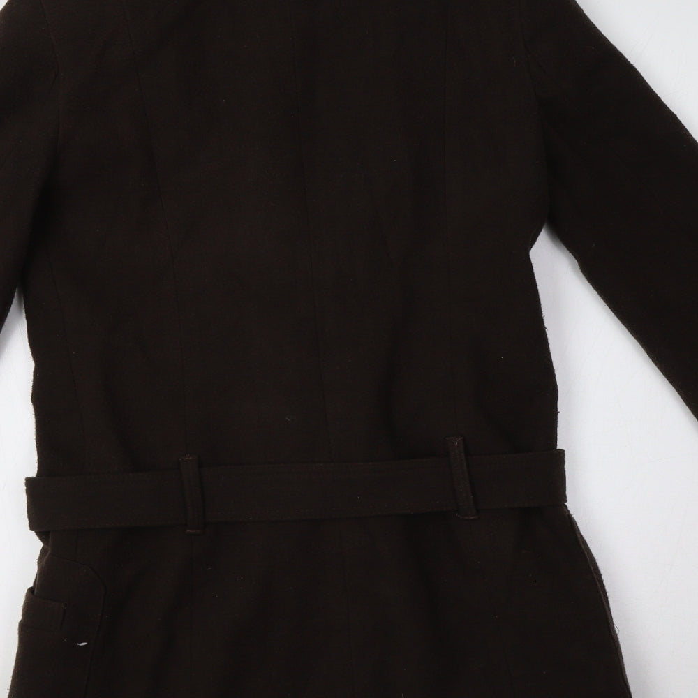 Womens UK Size 8 Yazz Brown Parka Coat