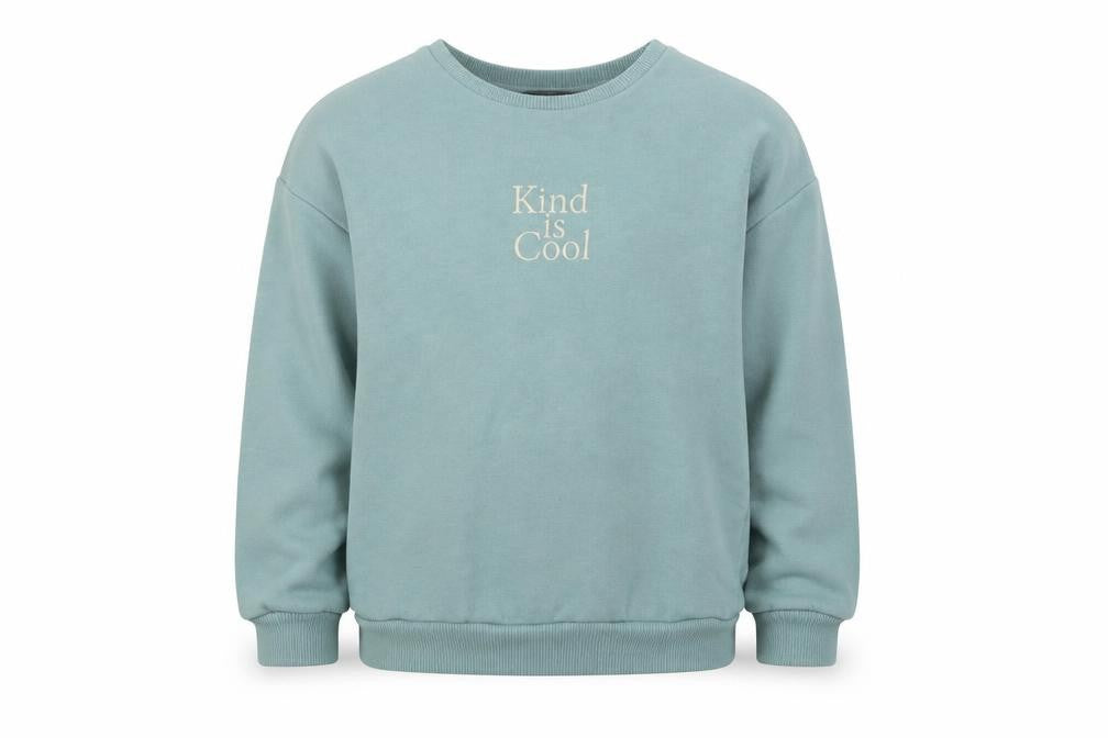 Front view of George girls’ green pullover sweatshirt, size 5-6, years - kind is cool
