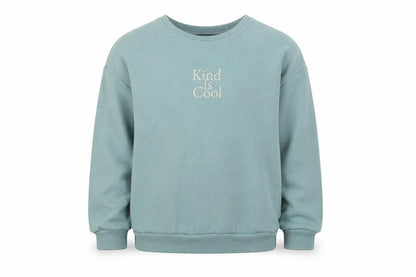 Front view of George girls’ green pullover sweatshirt, size 5-6, years - kind is cool