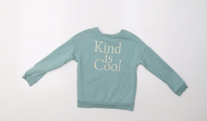 George Girls Green   Pullover Sweatshirt Size 5-6 Years  - Kind Is Cool