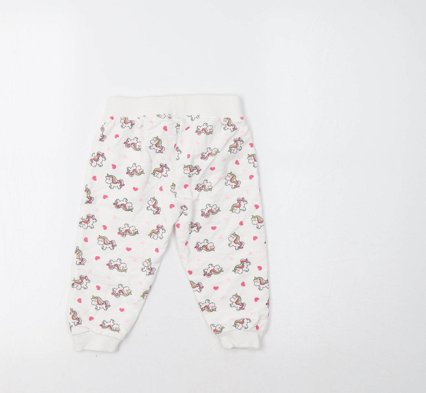 Ergee Baby White Geometric   Pyjama Pants Size 12-18 Months  - Unicorn Print