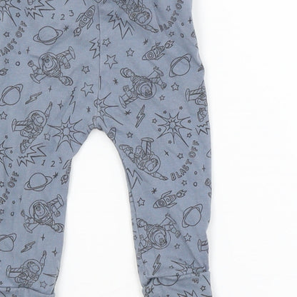 George Baby Blue Geometric  Jogger Trousers Size 3-6 Months