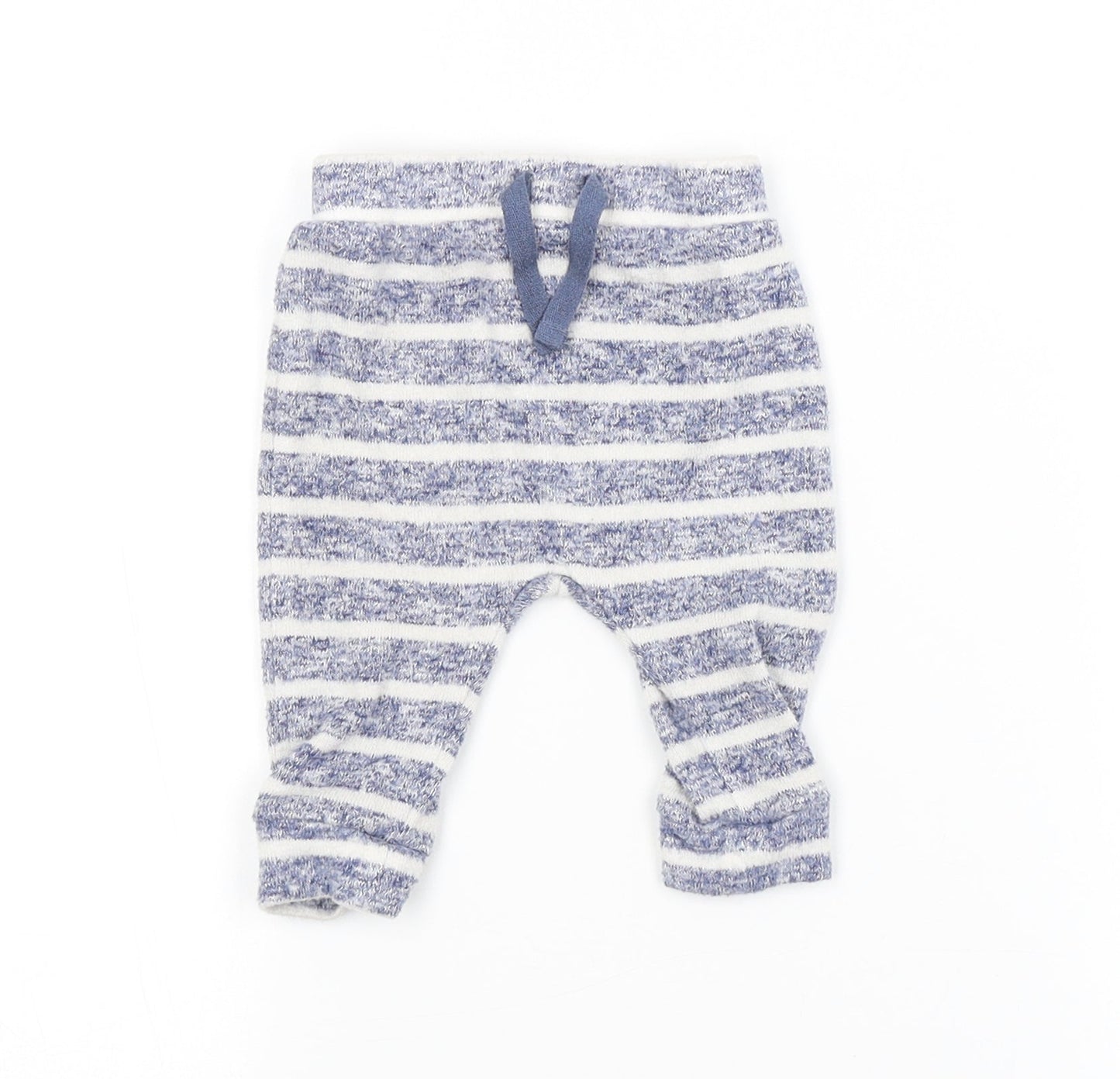 George Baby Blue Striped  Sweatpants Trousers Size 3-6 Months