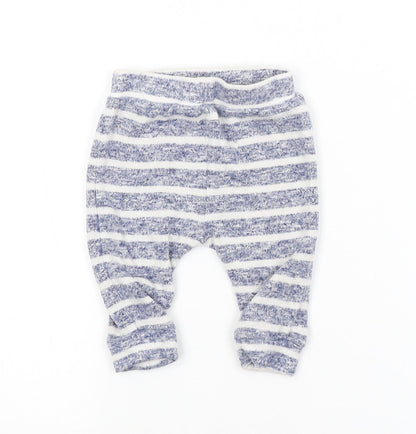 George Baby Blue Striped  Sweatpants Trousers Size 3-6 Months