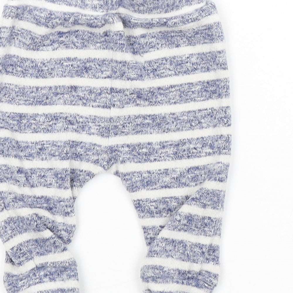 George Baby Blue Striped  Sweatpants Trousers Size 3-6 Months