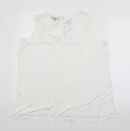 Womens UK Size 16 Studio White Basic Blouse
