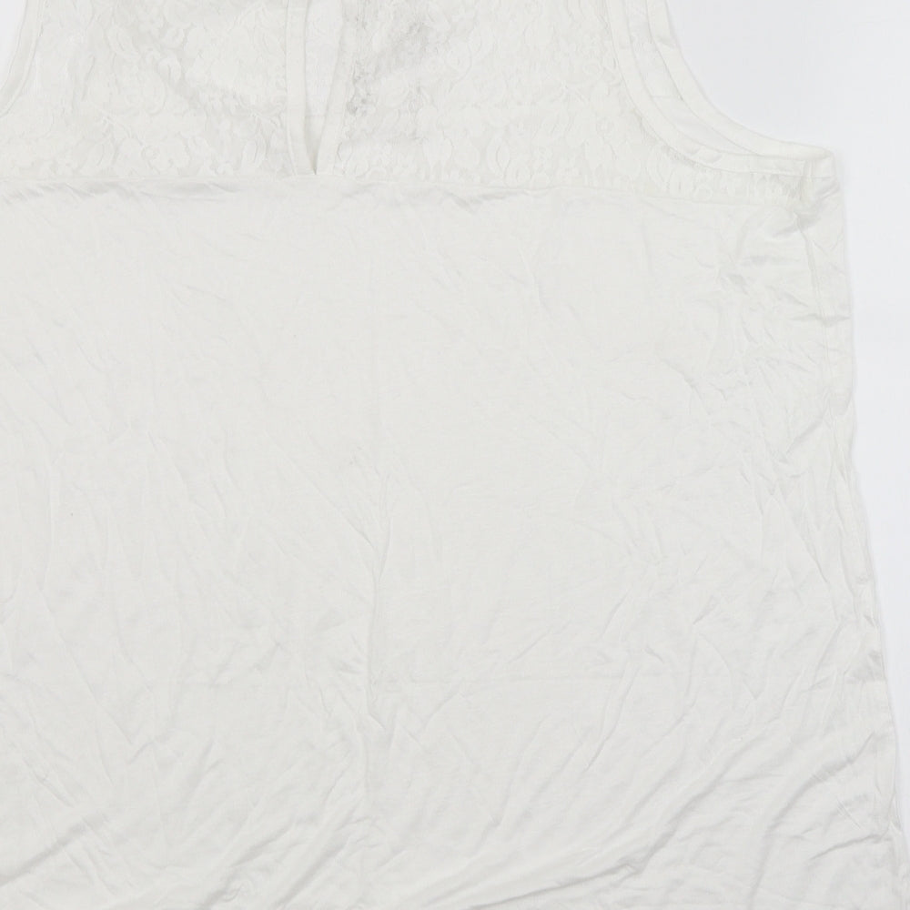 Womens UK Size 16 Studio White Basic Blouse