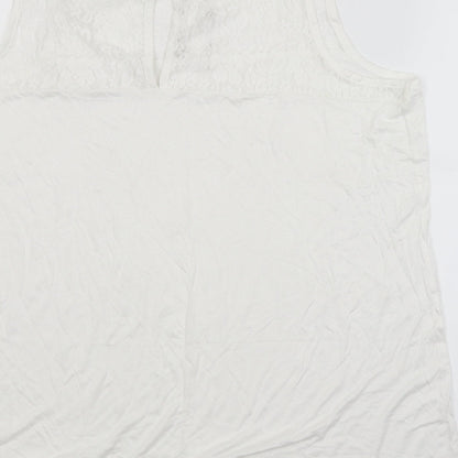 Womens UK Size 16 Studio White Basic Blouse