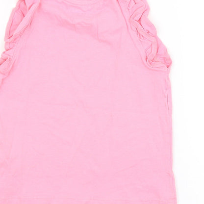 M&S Girls Pink   Basic Tank Size 2-3 Years