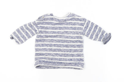 George Baby Blue Spotted  Pullover Jumper Size 3-6 Months