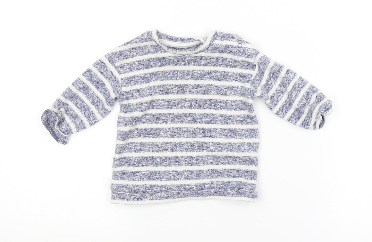 George Baby Blue Spotted  Pullover Jumper Size 3-6 Months