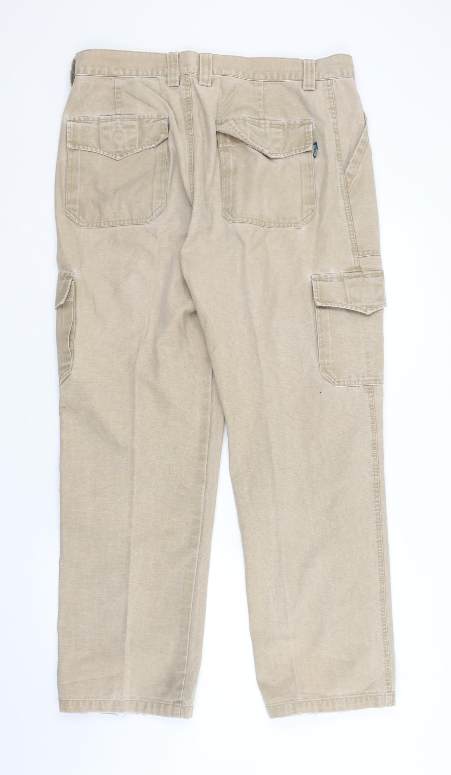 Mens UK Size 38 in BIGSAM Regular Fit Chino Beige Trousers