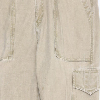 Mens UK Size 38 in BIGSAM Regular Fit Chino Beige Trousers
