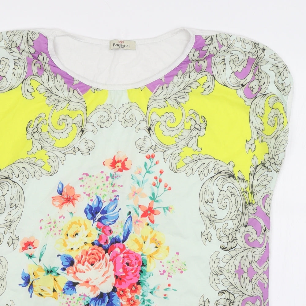 Womens UK Size  Preworn Multicoloured Basic Blouse