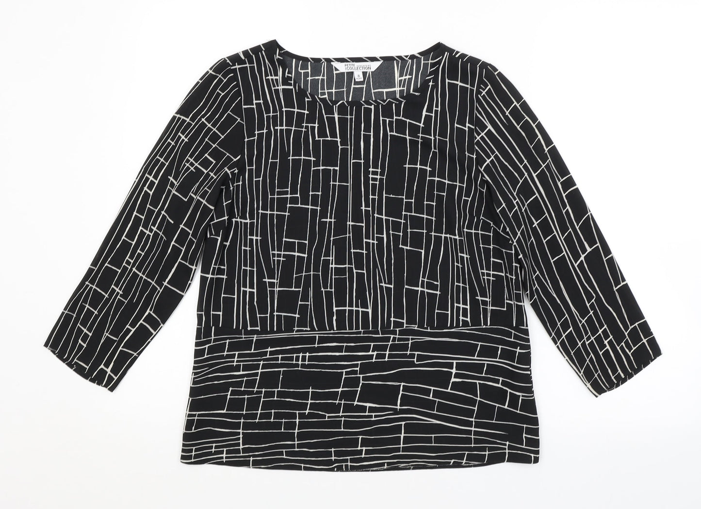 Womens UK Size  Debenhams Black Basic Blouse