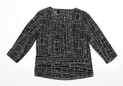 Womens UK Size  Debenhams Black Basic Blouse