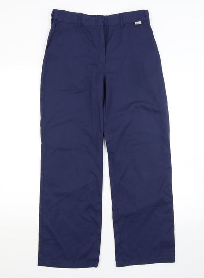 Womens UK Size 10 Preworn Regular Fit  Blue Trousers