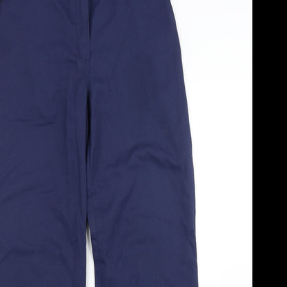 Womens UK Size 10 Preworn Regular Fit  Blue Trousers