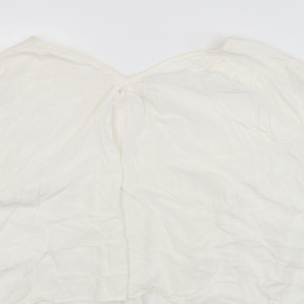 ANNA GLOVER Womens White   Basic Blouse Size 10