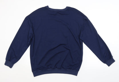 SheIn Womens Blue   Pullover Hoodie Size L  - NEW YORK