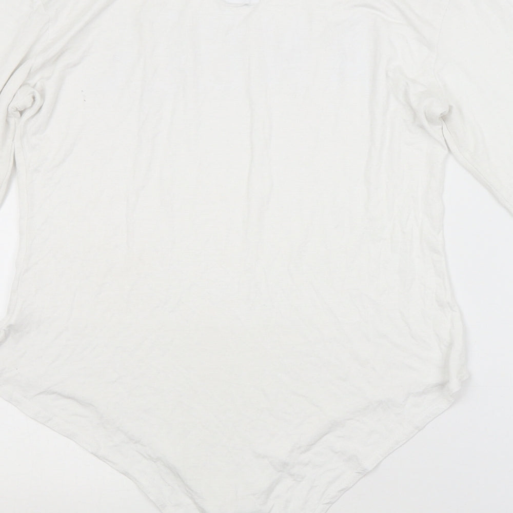 MISSY EMPIRE Womens White   Unitard One-Piece Size M