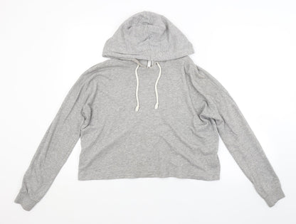 H&M Womens Grey   Pullover Hoodie Size S