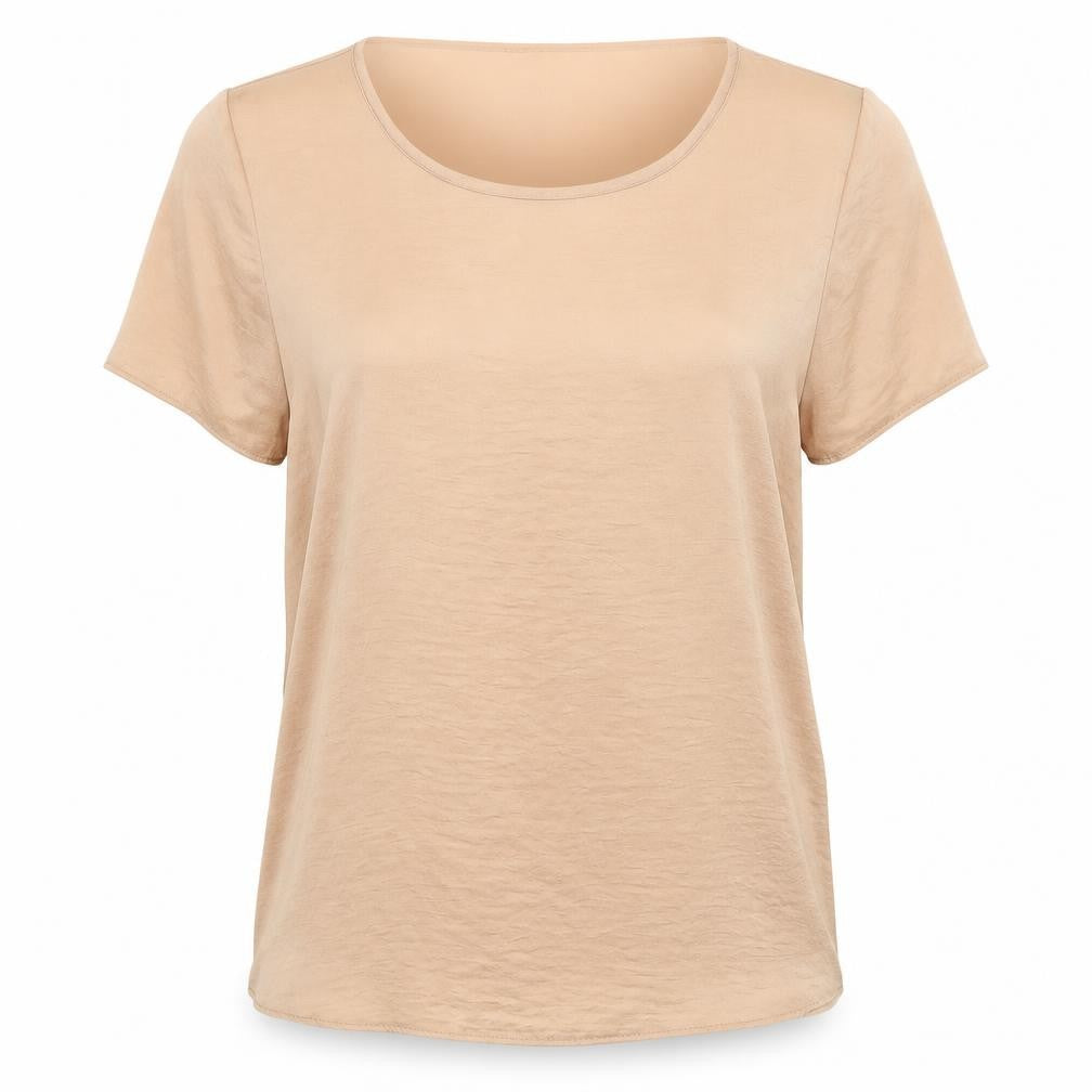 Womens UK Size 8 New Look Brown Basic Blouse
