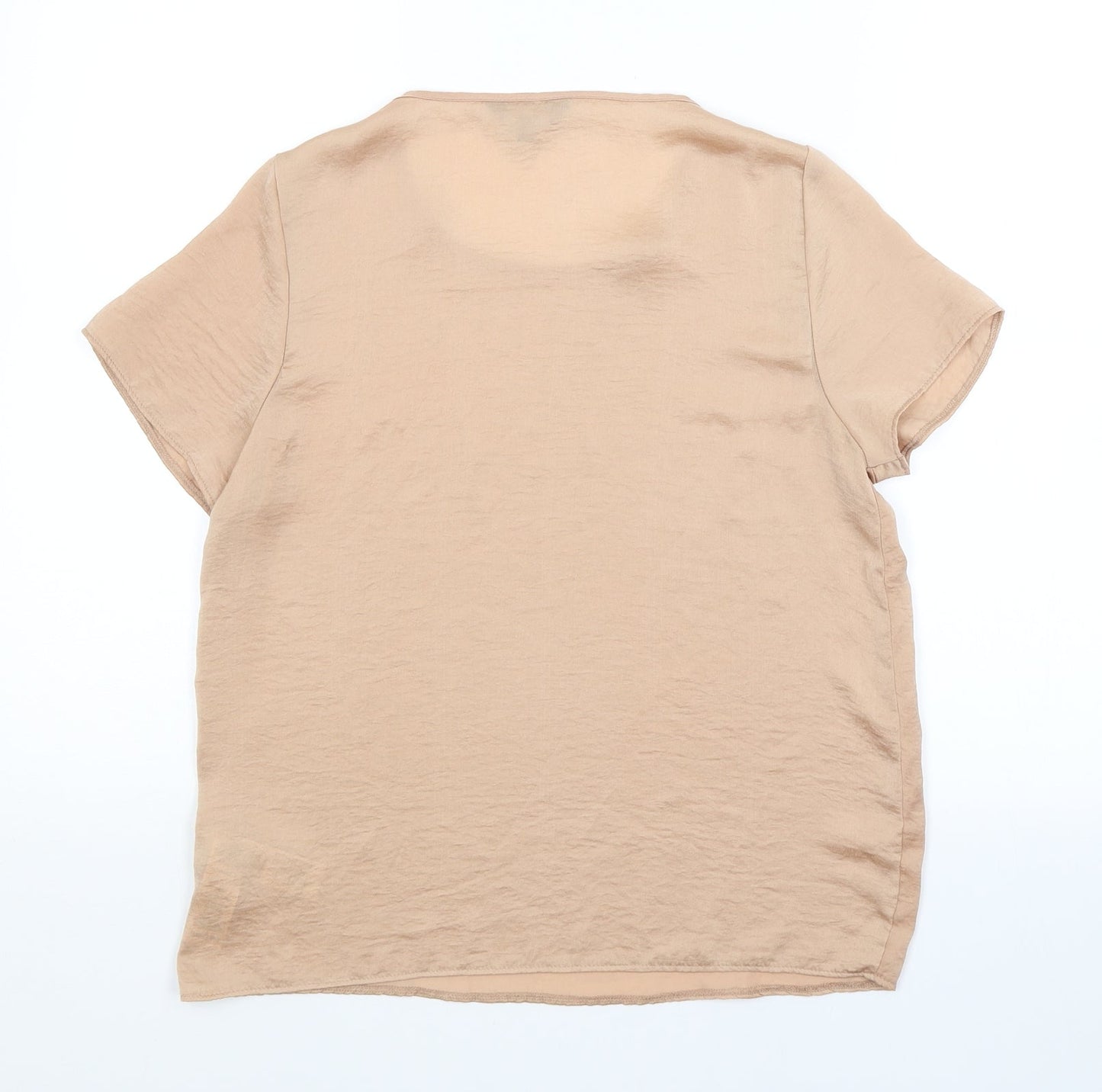 Womens UK Size 8 New Look Brown Basic Blouse