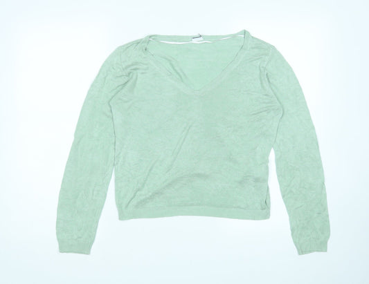 Womens UK Size L Vera Moda Green Pullover Jumper