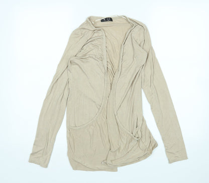 Front view of NICE women’s beige cardigan jumper, size S
