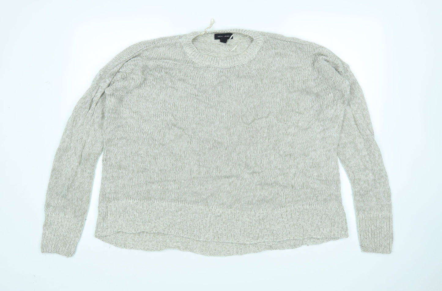 Womens UK Size L New Look Grey Pullover Jumper