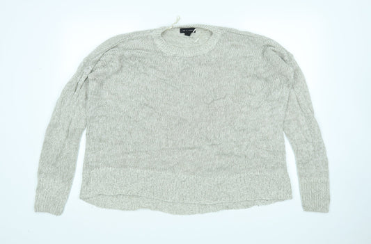 Womens UK Size L New Look Grey Pullover Jumper