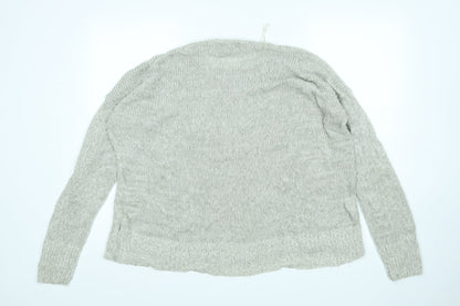 Womens UK Size L New Look Grey Pullover Jumper