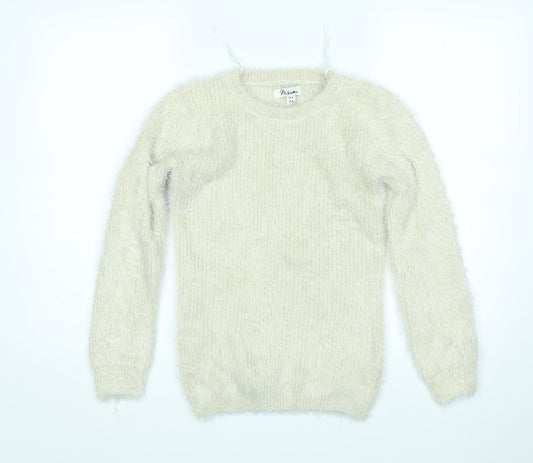 Womens UK Size M Misumi Beige Pullover Jumper