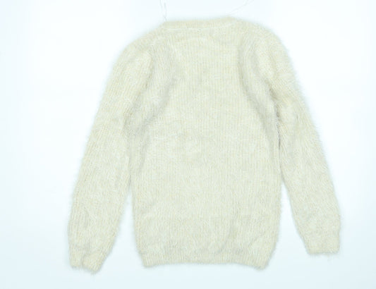 Womens UK Size M Misumi Beige Pullover Jumper