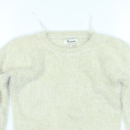 Womens UK Size M Misumi Beige Pullover Jumper