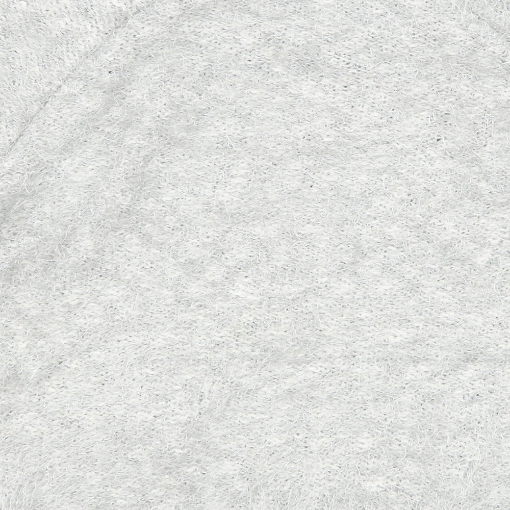 Brand and care label for Debenhams women’s silver jumper, size UK 14