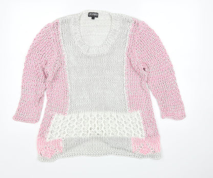 Womens UK Size L Casamia Multicoloured Pullover Jumper