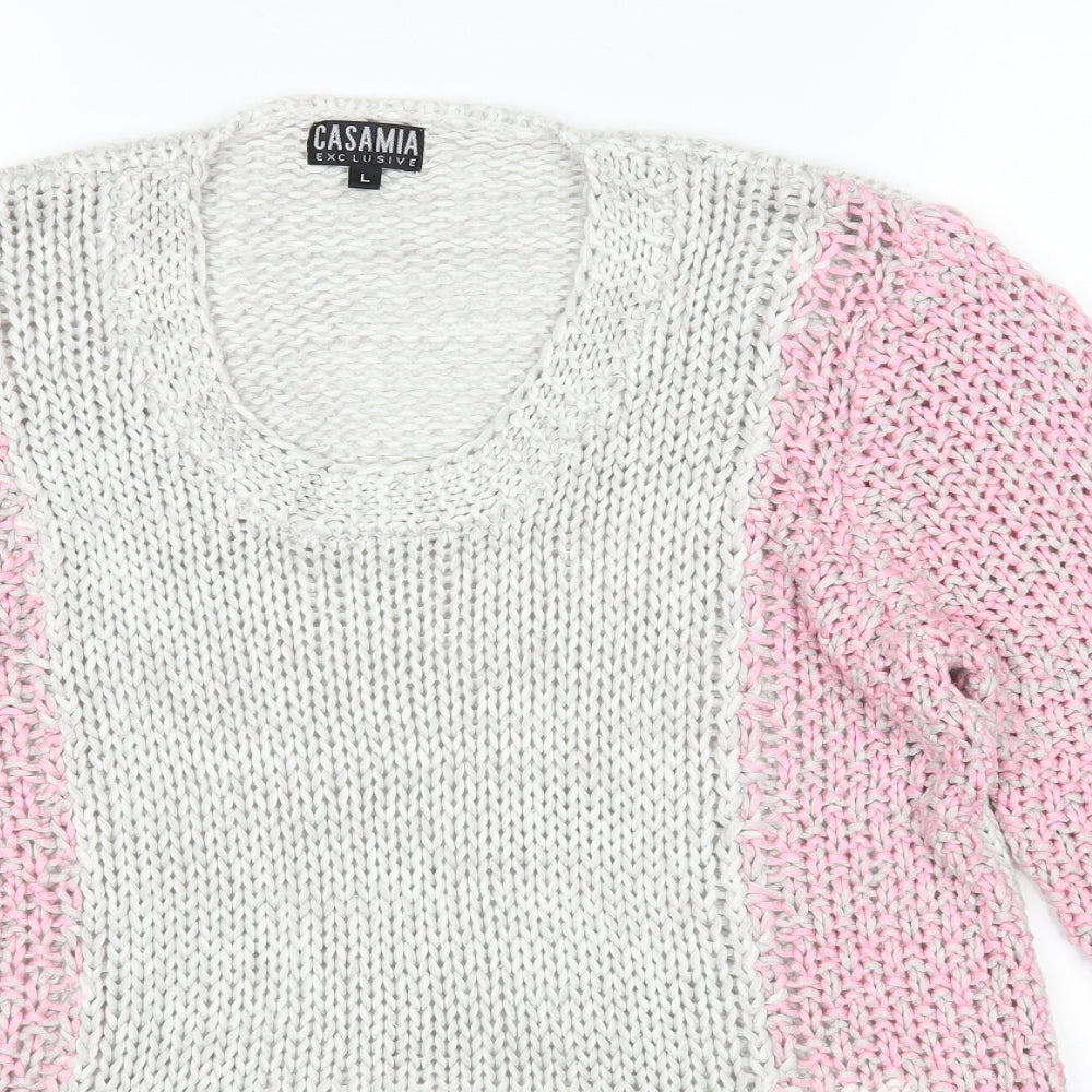 Womens UK Size L Casamia Multicoloured Pullover Jumper