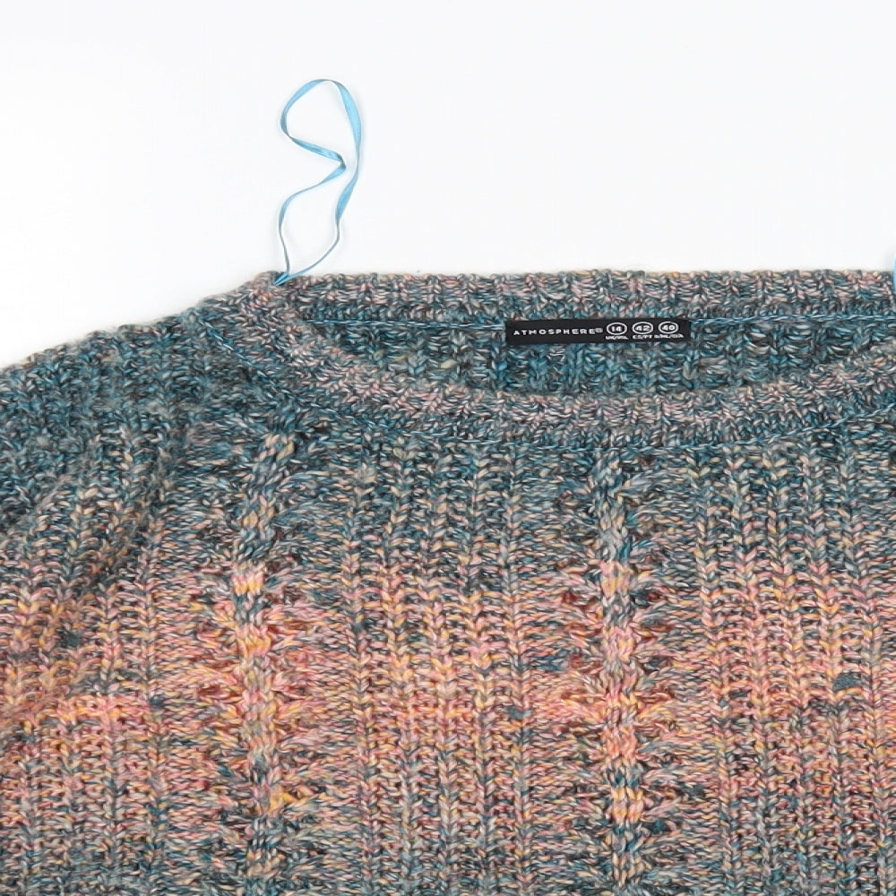 Womens UK Size 14 Atmosphere Multicoloured Pullover Jumper