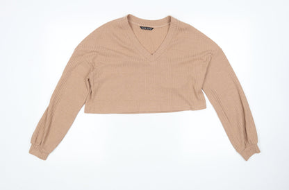 SheIn Womens Brown   Pullover Jumper Size XS  - Cropped