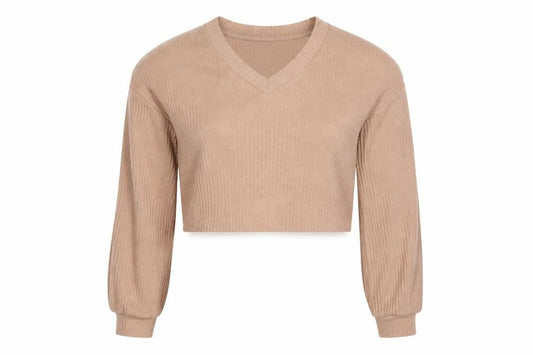 Womens UK Size XS SheIn Brown Pullover Jumper