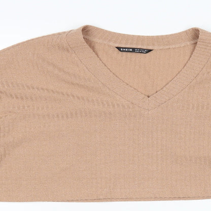 SheIn Womens Brown   Pullover Jumper Size XS  - Cropped