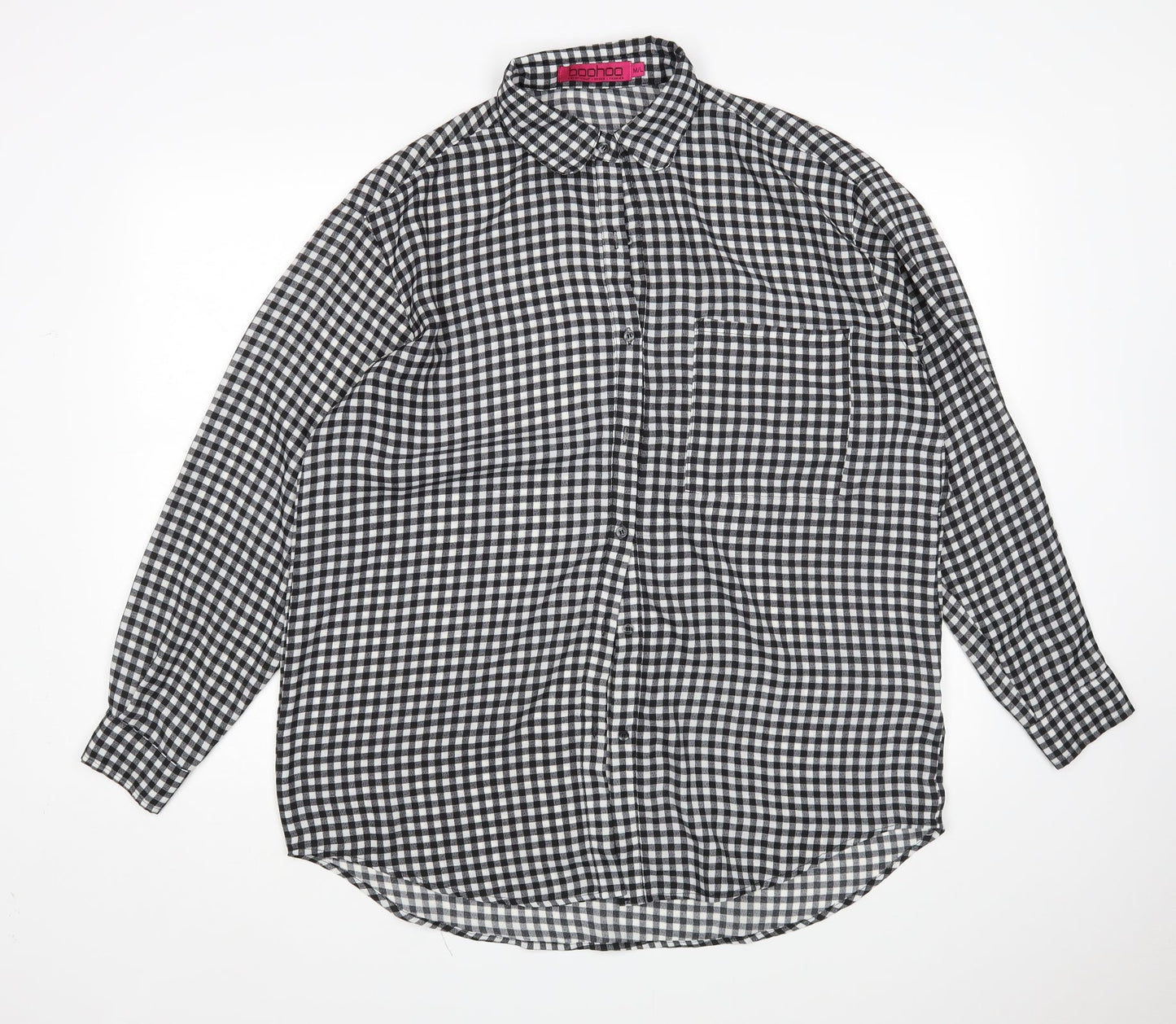 Boohoo Womens Multicoloured Check  Shirt Dress  Size M