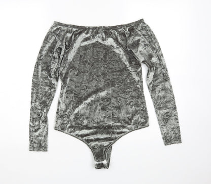 PRETTYLITTLETHING Womens Green   Bodysuit One-Piece Size 12