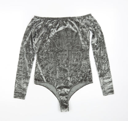 PRETTYLITTLETHING Womens Green   Bodysuit One-Piece Size 12