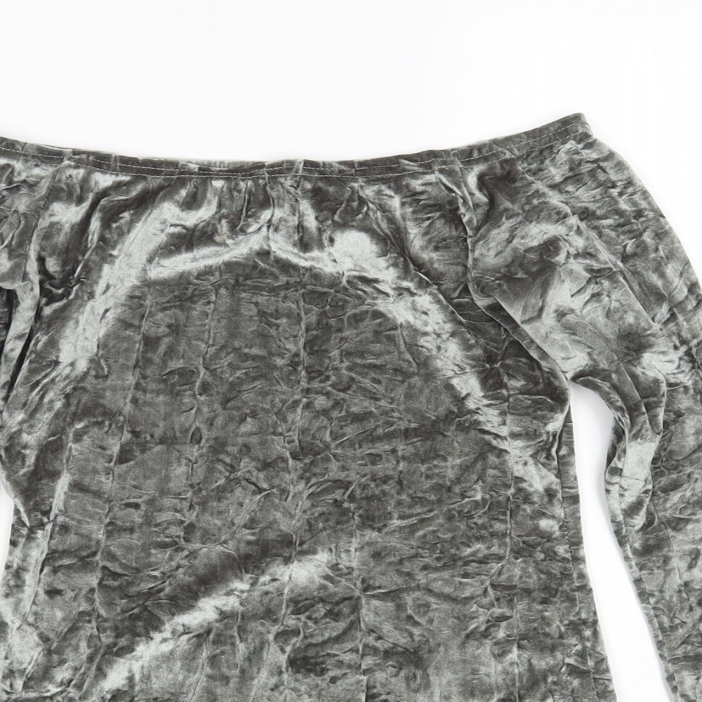 PRETTYLITTLETHING Womens Green   Bodysuit One-Piece Size 12