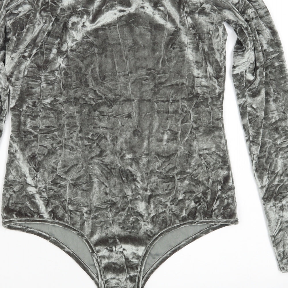 PRETTYLITTLETHING Womens Green   Bodysuit One-Piece Size 12