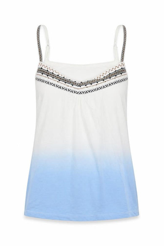 Front view of Lootstock women’s multicoloured basic tank, size M